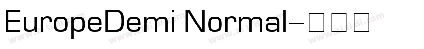 EuropeDemi Normal字体转换